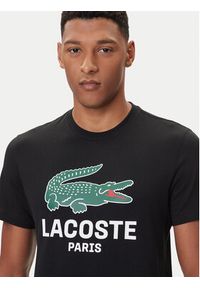 Lacoste T-Shirt TH5634 Czarny Regular Fit. Kolor: czarny. Materiał: bawełna #8