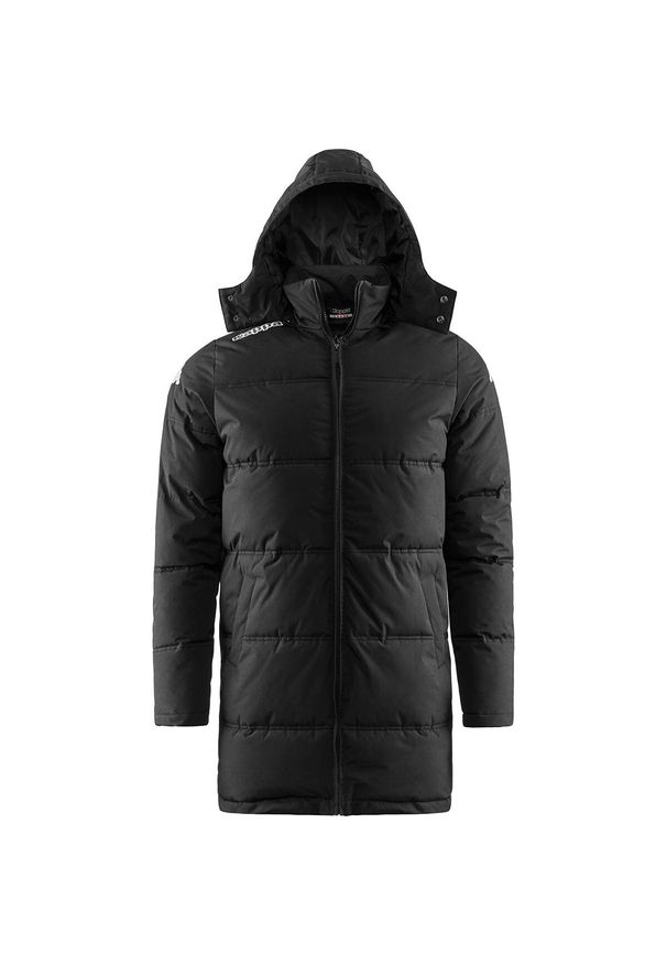 Kurtka puchowa o średniej długości Kappa Seddolo. Kolor: czarny. Materiał: puch