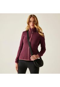 Regatta - Polar damski rozsuwany Elzie. Kolor: fioletowy. Materiał: polar. Sport: turystyka piesza #1