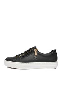 Rieker Sneakersy L59L1-01 Czarny. Kolor: czarny. Materiał: skóra, syntetyk #5