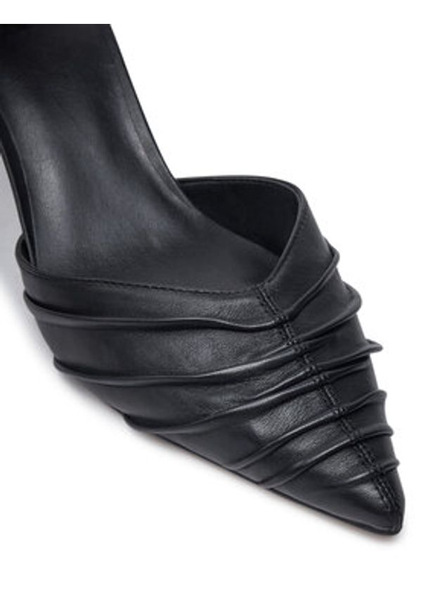 DKNY Sandały Vanda Ankle K3432119 Czarny. Kolor: czarny. Materiał: skóra