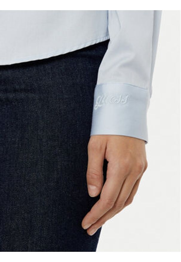 Guess Koszula W5RH31 WAF10 Błękitny Regular Fit. Kolor: niebieski. Materiał: bawełna