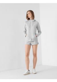 4f - 4F Spodenki dresowe damskie S. Kolor: szary. Materiał: dresówka #1