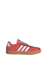 Adidas - Buty VL Court 3.0. Kolor: czerwony, wielokolorowy, biały. Materiał: skóra