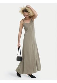 only - ONLY Sukienka letnia Madeli 15371094 Beżowy ciemny Regular Fit. Kolor: beżowy. Materiał: wiskoza. Sezon: lato #5