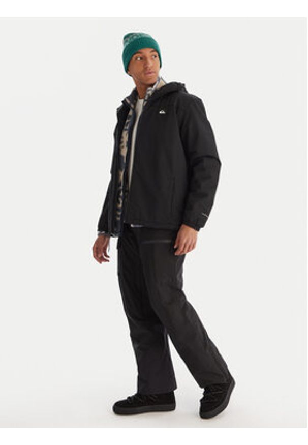 Quiksilver Kurtka przejściowa Overcast 3K EQYJK04202 Czarny Regular Fit. Kolor: czarny. Materiał: syntetyk