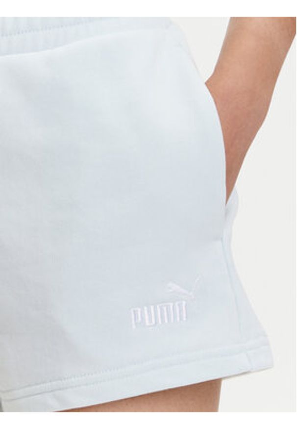 Puma Szorty sportowe No. 1 ESS 4'' 682439 Błękitny Regular Fit. Kolor: niebieski. Materiał: bawełna