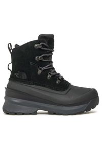 The North Face Śniegowce Chilkat Lace Wp NF0A5LW3KT01 Czarny. Kolor: czarny. Materiał: skóra, zamsz
