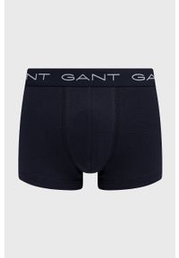 GANT - Gant Bokserki (3-pack) męskie kolor granatowy. Kolor: niebieski. Materiał: włókno #3