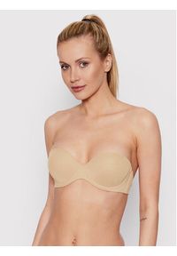 Calvin Klein Underwear Biustonosz push-up 0000F2660E Beżowy. Kolor: beżowy. Materiał: syntetyk. Rodzaj stanika: push-up #3
