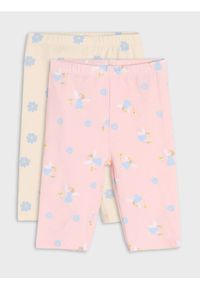 Sinsay - Legginsy 2 pack - różowy. Kolor: różowy