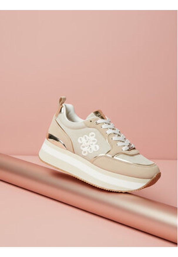 Nine West Sneakersy SS25-3C093 Beżowy. Kolor: beżowy. Materiał: materiał