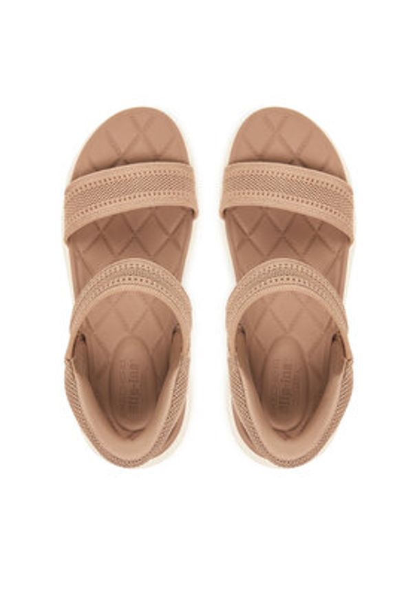 skechers - Skechers Sandały Slip-Ins: Arch Fit 2.0 Sandal - Kennedy 140844/TAN Beżowy. Kolor: beżowy. Materiał: materiał