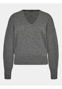 Sisley Sweter 1044M400T Szary Regular Fit. Kolor: szary. Materiał: wełna #3