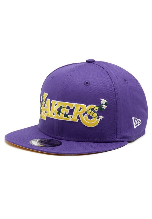 New Era Czapka z daszkiem LA Lakers Flower Wordmark 60358100 Fioletowy. Kolor: fioletowy. Materiał: bawełna, materiał