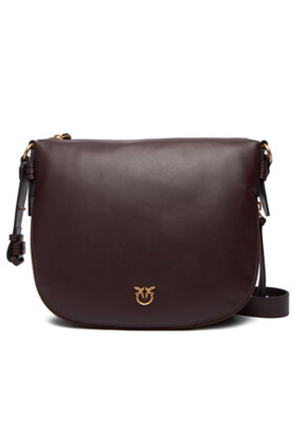 Pinko - PINKO Torebka Hobo Zip Around Classic Ai 25-26 PLTT 105113 A0QO Bordowy. Kolor: czerwony. Materiał: skórzane