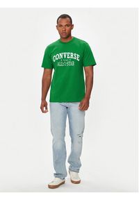 Converse T-Shirt M Retro Chuck Vintage Tee 10026458-A01 Zielony Regular Fit. Kolor: zielony. Materiał: bawełna. Styl: retro, vintage #5