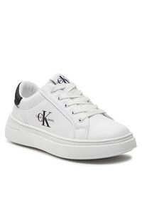 Calvin Klein Jeans Sneakersy V3X9-80876-1355 M Biały. Kolor: biały. Materiał: skóra