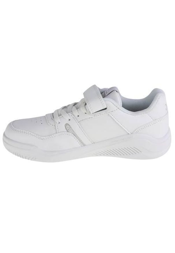 Buty do chodzenia dla dzieci Puma Joma Platea Low Jr. Zapięcie: rzepy. Kolor: biały. Materiał: materiał. Szerokość cholewki: normalna. Sport: turystyka piesza