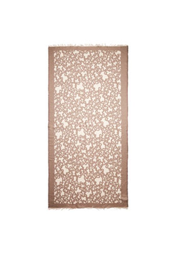 Tous - TOUS Szal 2000786347 Brązowy. Kolor: brązowy. Materiał: wiskoza, materiał