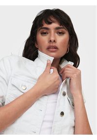 only - ONLY Kurtka jeansowa Wonder 15256098 Biały Regular Fit. Kolor: biały. Materiał: bawełna