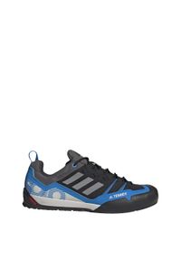 Buty trekkingowe dla dorosłych Adidas Terrex Swift Solo Approach Shoes. Kolor: niebieski, fioletowy, szary, czarny, wielokolorowy. Materiał: materiał. Model: Adidas Terrex