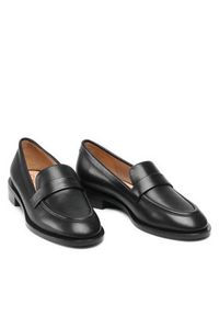 Stuart Weitzman Lordsy Palmer Sleek Loafer S5987 Czarny. Kolor: czarny. Materiał: skóra #7