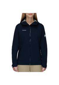 Kurtka przeciwdeszczowa damska Mammut Convey Tour HS Hooded. Kolor: wielokolorowy, niebieski, szary