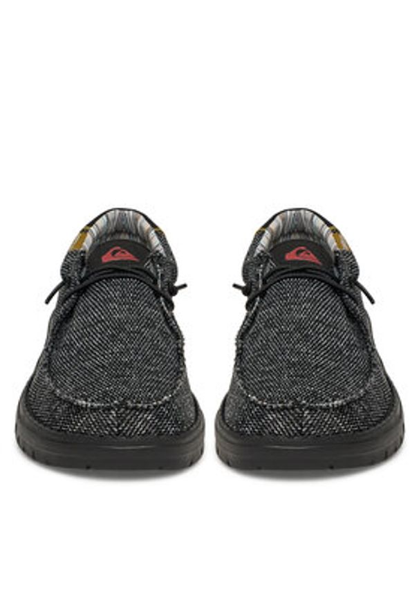 Quiksilver Półbuty WADE-01 Czarny. Kolor: czarny. Materiał: materiał