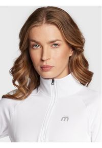 MICO - Mico Bluza techniczna MA00665 Biały Slim Fit. Kolor: biały. Materiał: syntetyk