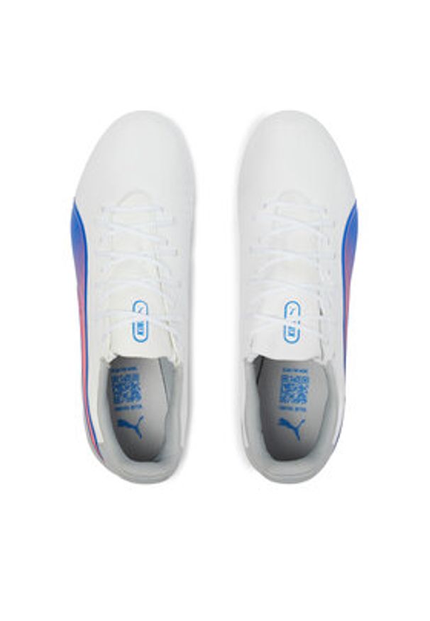 Puma Buty do piłki nożnej King Match Fg/Ag 107863 Biały. Kolor: biały. Materiał: skóra
