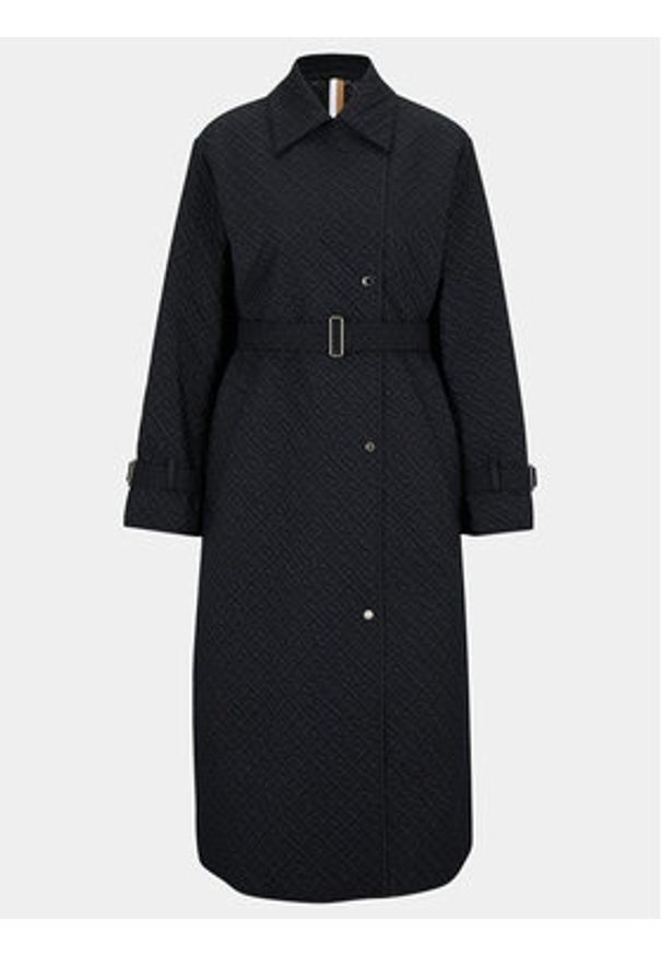 BOSS - Boss Trencz Pelkate 50494220 Czarny Regular Fit. Kolor: czarny. Materiał: syntetyk