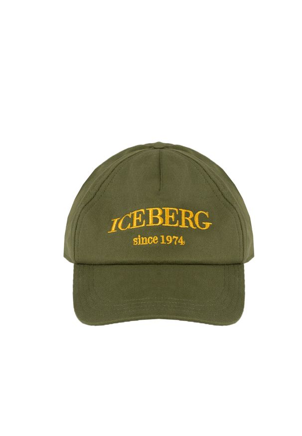 Iceberg Bejsbolówka | 71036920 | Mężczyzna | Khaki. Kolor: brązowy. Materiał: bawełna