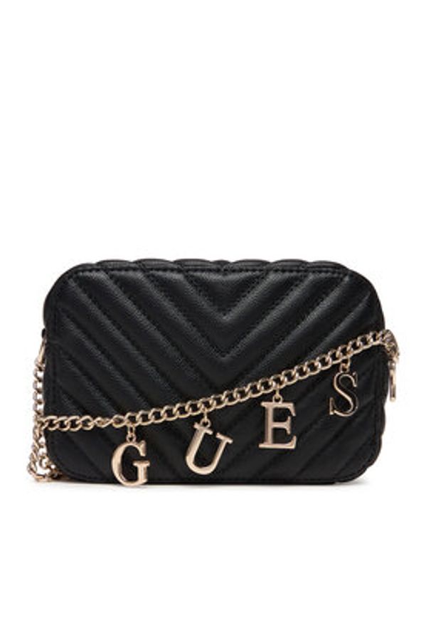 Guess Torebka J4GZ23 WFZL0 Czarny. Kolor: czarny. Materiał: skórzane