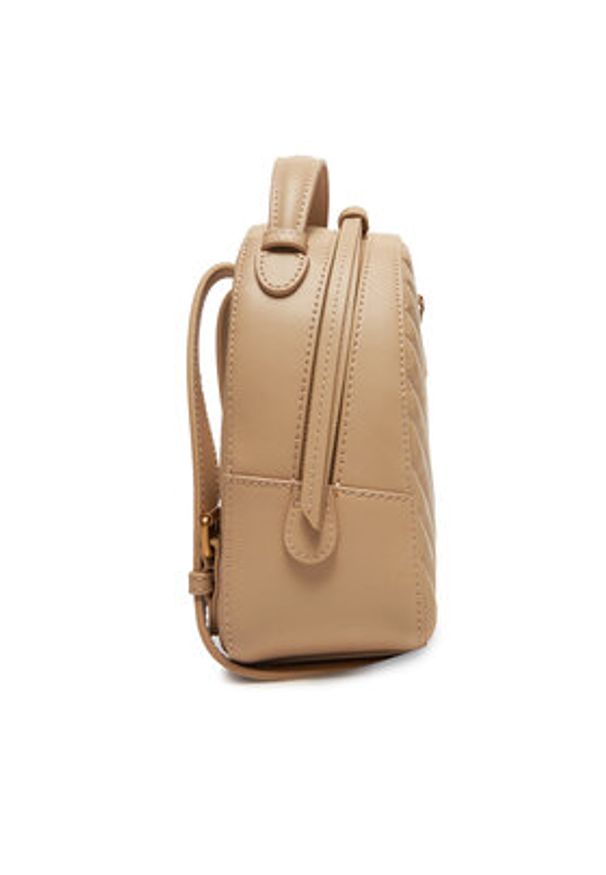 Pinko - PINKO Plecak Love Click Mini Backpack PE 25 PLTT 103614 A1J2 Beżowy. Kolor: beżowy. Materiał: skóra