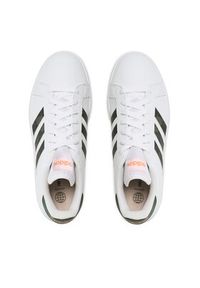 Adidas - adidas Sneakersy Grand Court Base 2.0 HR0234 Biały. Kolor: biały. Materiał: skóra
