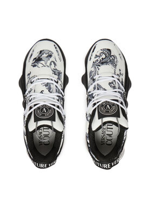 Versace Jeans Couture Sneakersy 79YA3SU2 Szary. Kolor: szary. Materiał: materiał