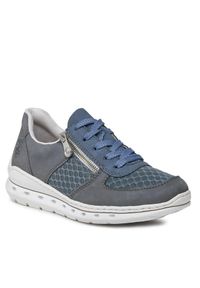 Sneakersy Rieker. Kolor: niebieski