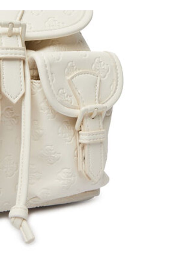 Guess Plecak V6GZ05 W2120 Écru. Kolor: kremowy. Materiał: skóra