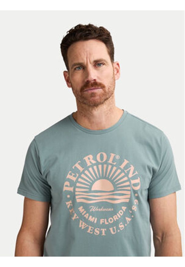Petrol Industries T-Shirt M-1050-TSR127 Niebieski Regular Fit. Kolor: niebieski. Materiał: bawełna