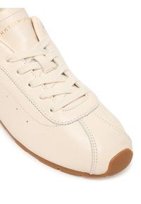TOMMY HILFIGER - Tommy Hilfiger Sneakersy Th Low Profile Runner FW0FW08951 Écru. Materiał: skóra #6