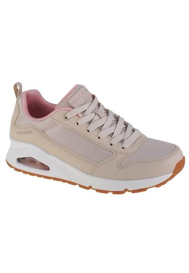 skechers - Buty do chodzenia damskie Skechers Uno Inside Matters. Zapięcie: sznurówki. Kolor: beżowy. Materiał: tkanina, materiał, guma, syntetyk. Szerokość cholewki: normalna. Sport: turystyka piesza