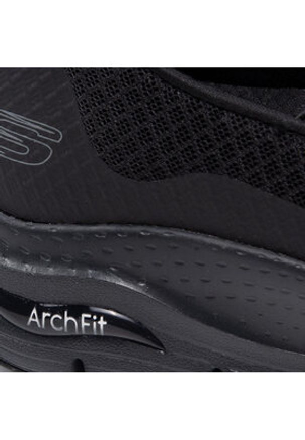 skechers - Skechers Sneakersy Banlin 232043/BBK Czarny. Kolor: czarny. Materiał: materiał