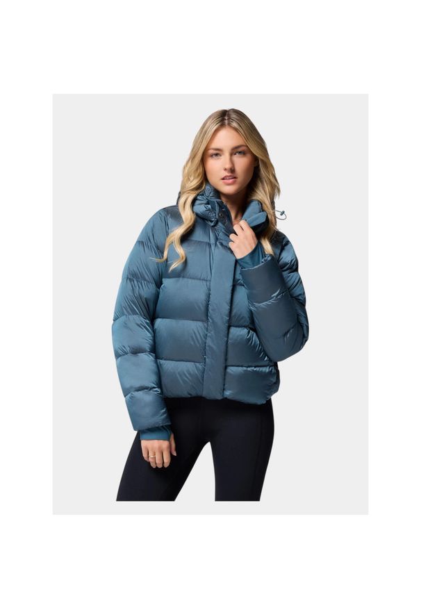 columbia - Płaszcz Zimowy Damski Columbia Amaze Puff. Kolor: niebieski. Materiał: puch. Sezon: zima. Sport: turystyka piesza