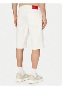 Hugo - HUGO Szorty jeansowe 50561648 Kremowy Relaxed Fit. Kolor: kremowy. Materiał: bawełna #2