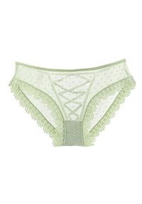Intica - Koronkowe figi z subtelnymi detalami na specjalne okazje Sooyong. Kolor: zielony. Materiał: koronka. Wzór: koronka