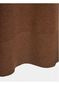 Moss Copenhagen Sweter Mschodanna 17732 Brązowy Casual Fit. Okazja: na co dzień. Kolor: brązowy. Materiał: wiskoza. Styl: casual #3