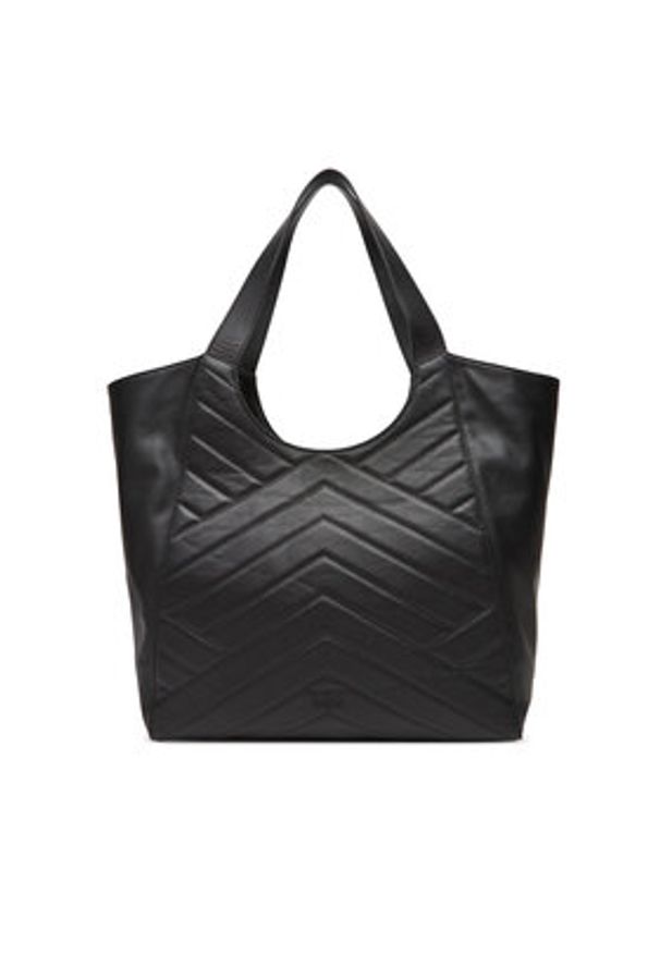 Pinko - PINKO Torebka Tote Bag PE 25 PLTT 104536 A2AO Czarny. Kolor: czarny. Materiał: skórzane