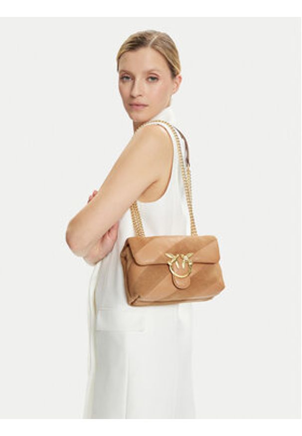 Pinko - PINKO Torebka Love Puff Mini Cl AI 25-26 PLTT 100039 A2JY Różowy. Kolor: różowy. Materiał: skórzane, zamszowe