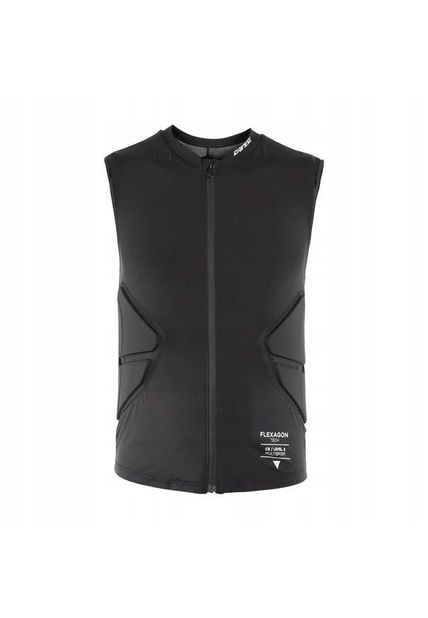 DAINESE - Kamizelka ochronna narciarska dziecięca Dainese Scarabeo flexagon waistcoat. Kolor: czarny. Długość rękawa: bez rękawów